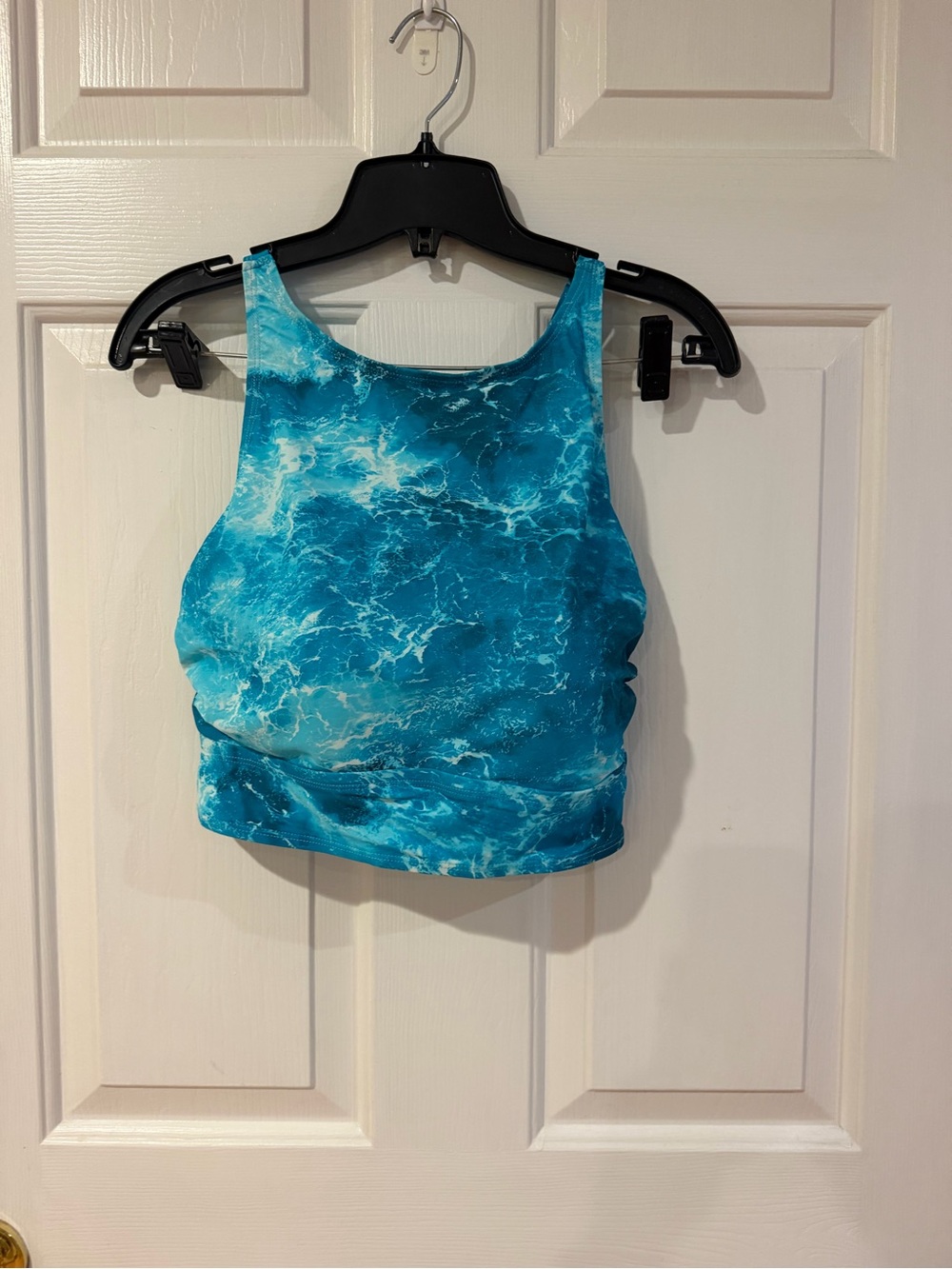 Torrid Ocean Wave Blue Crop Swim Tank